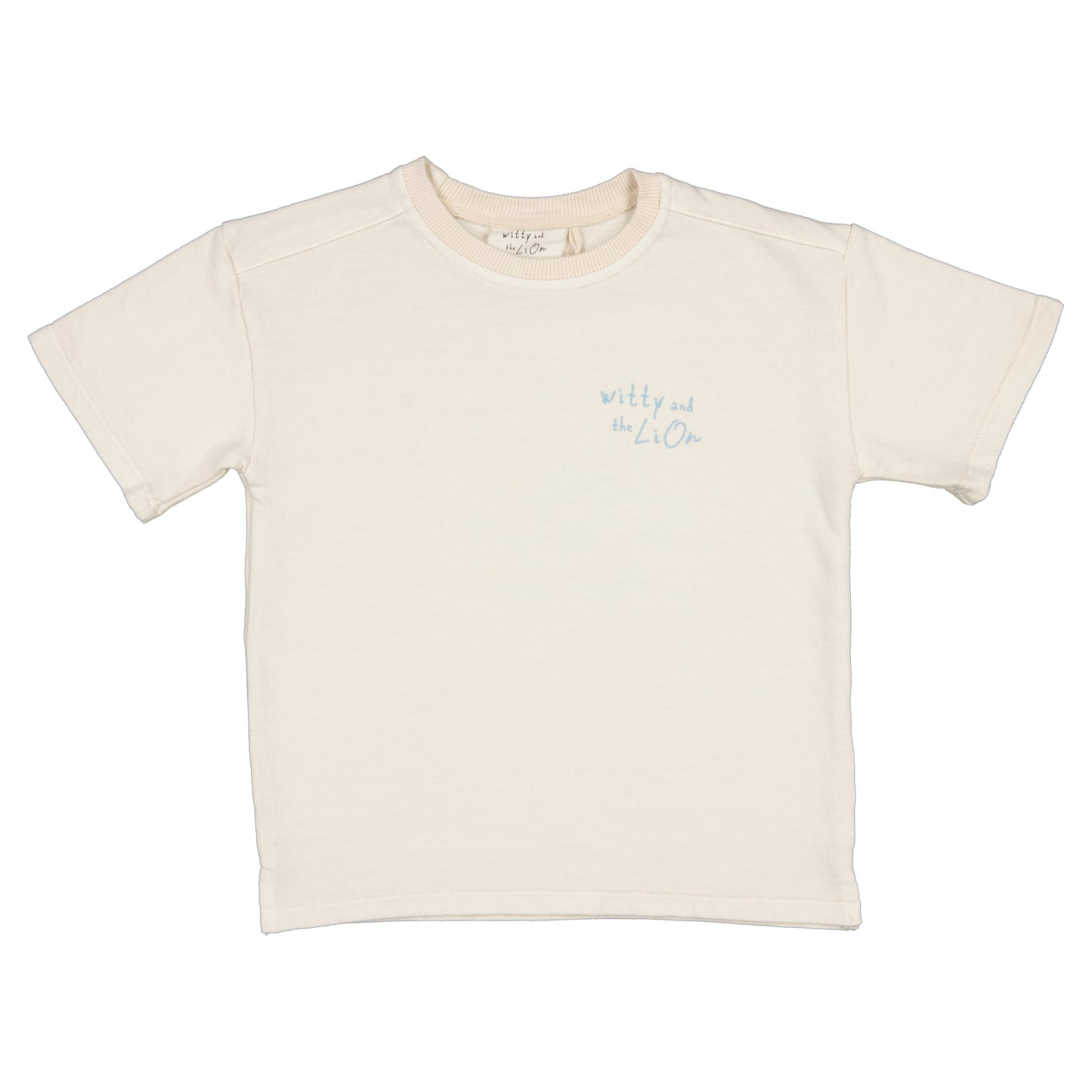 Camiseta Golf beige y azul