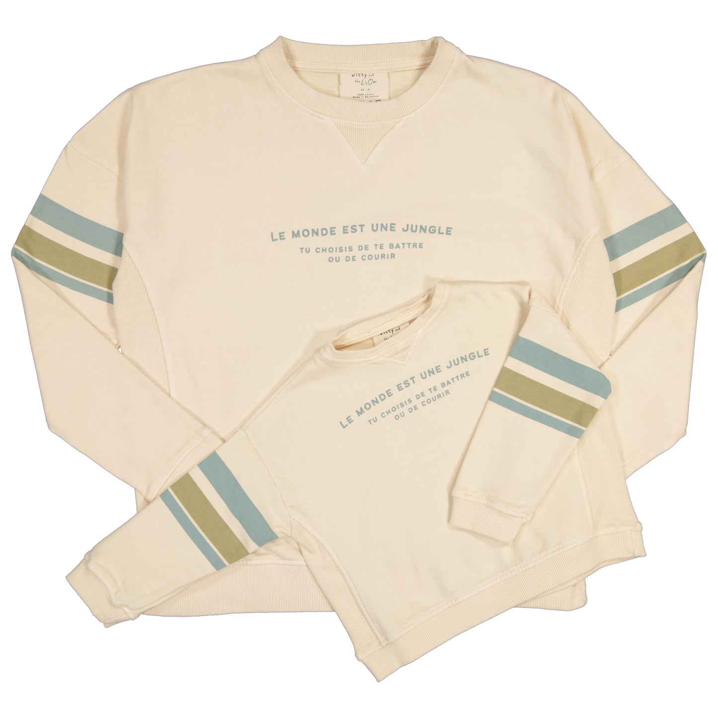 Sudadera ADULTO 'Le Monde' verde agua