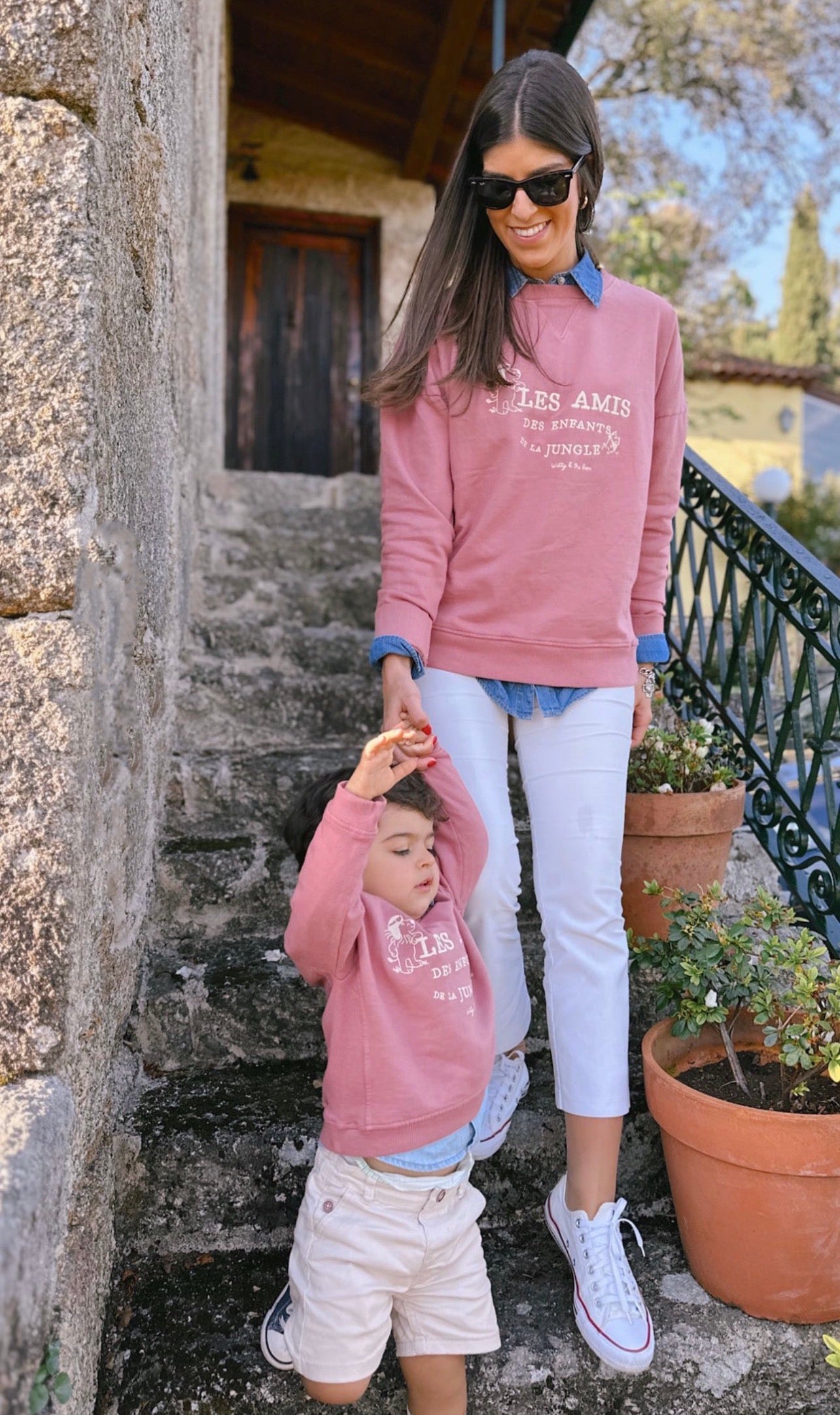 Sudadera ADULTO 'Les amis' burdeos