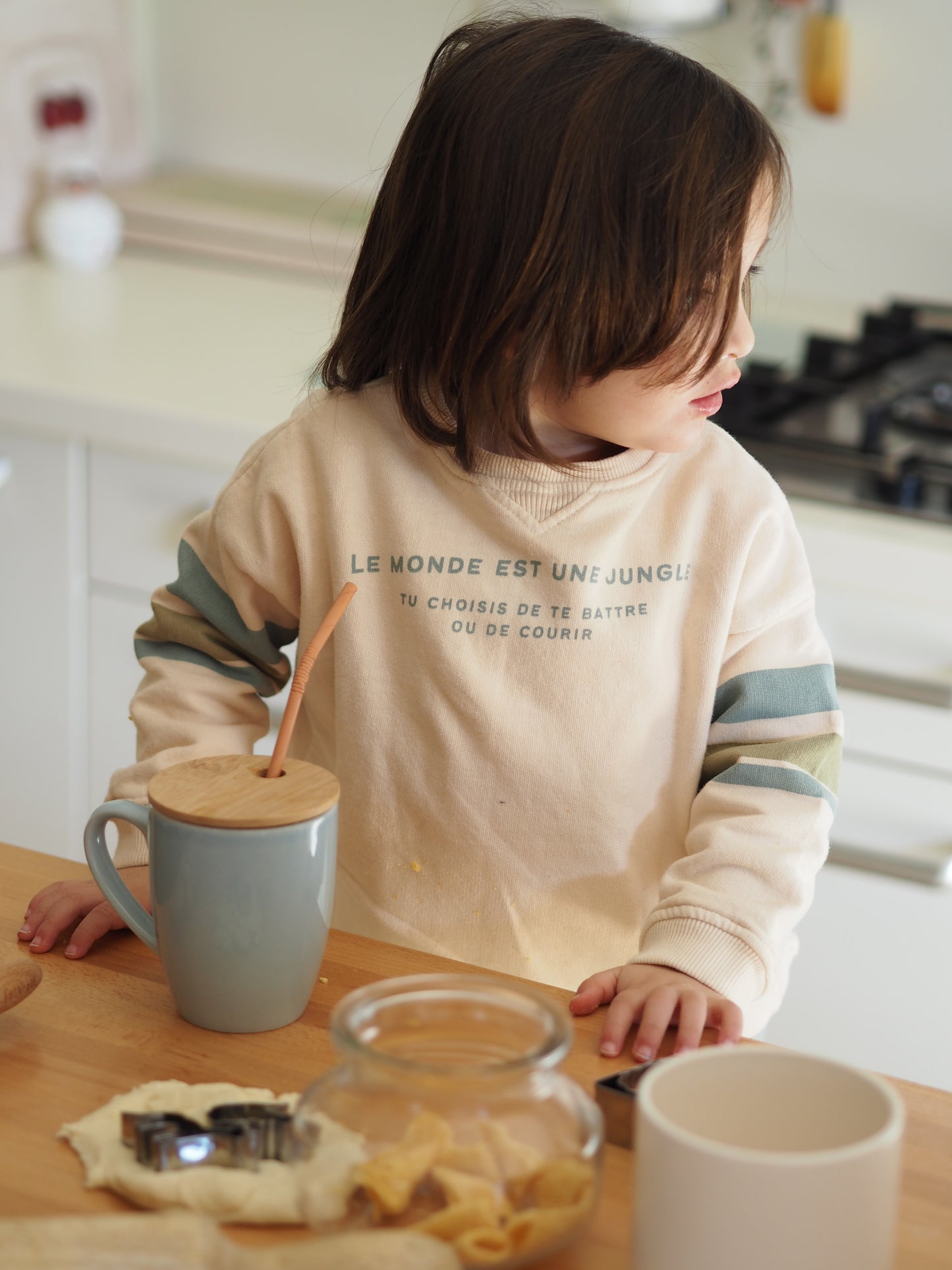 Sudadera 'Le Monde' verde agua