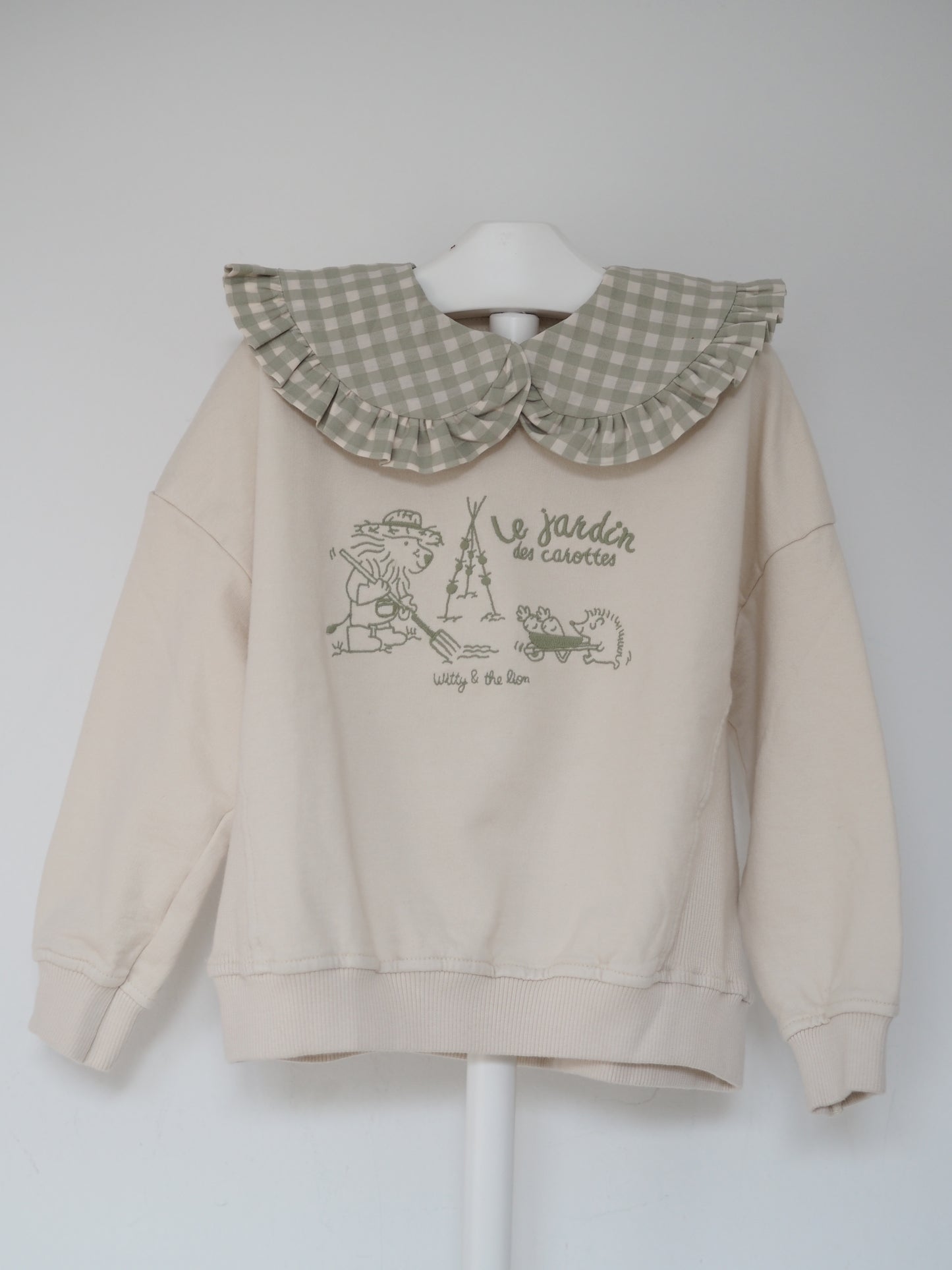 Cuello vichy verde