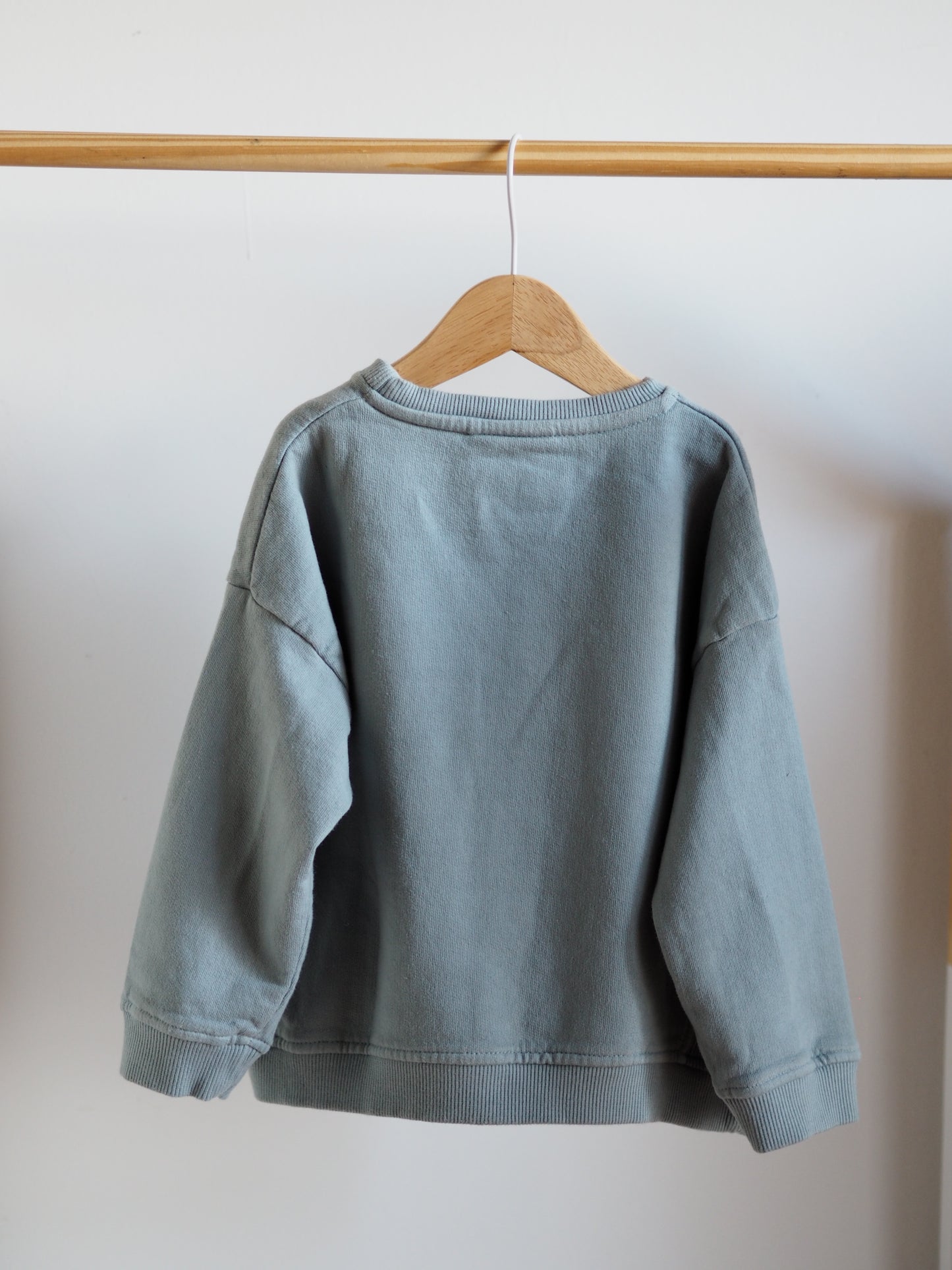 Sudadera bordada 'Les amis' verde