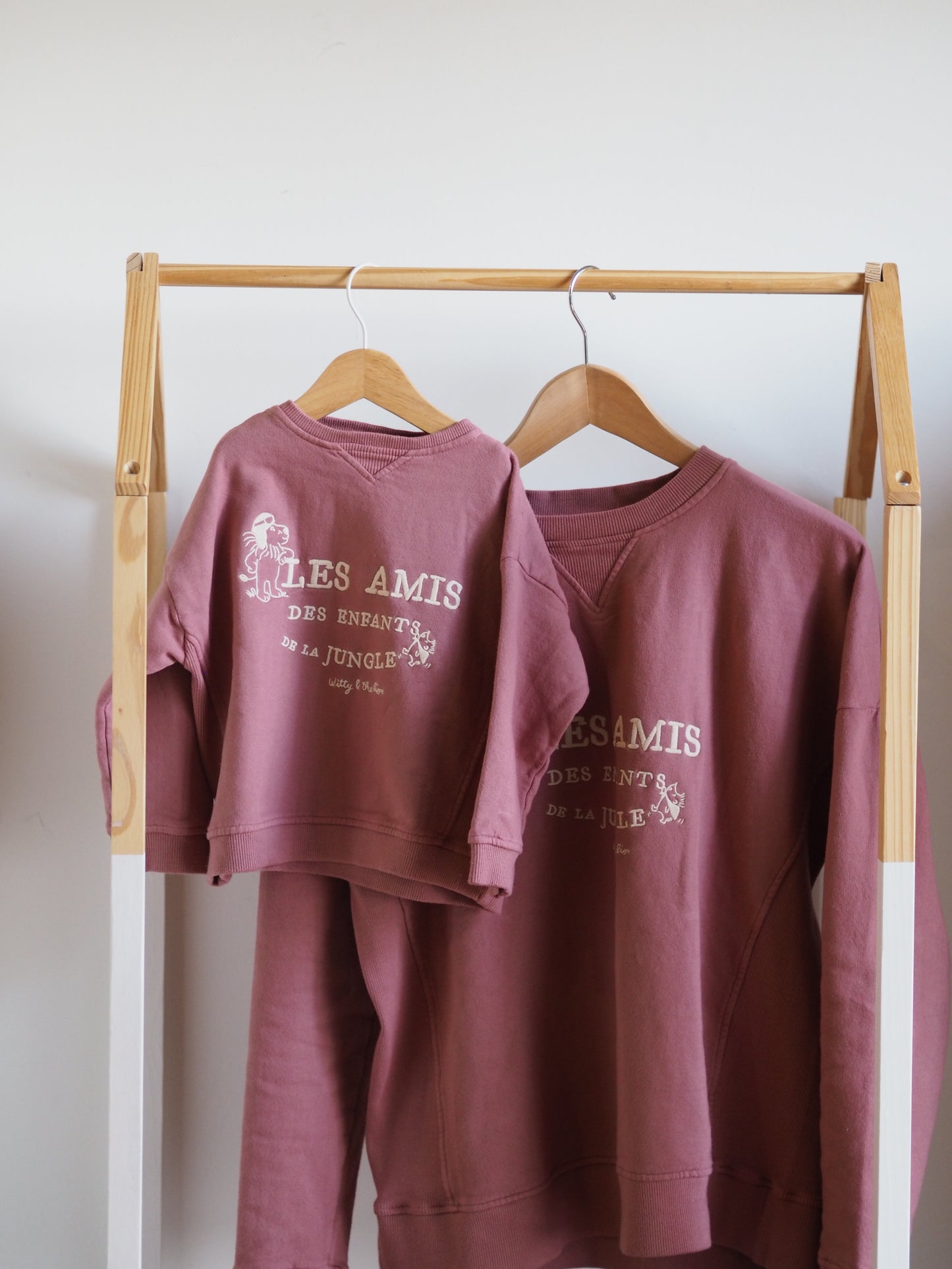 Sudadera ADULTO 'Les amis' burdeos