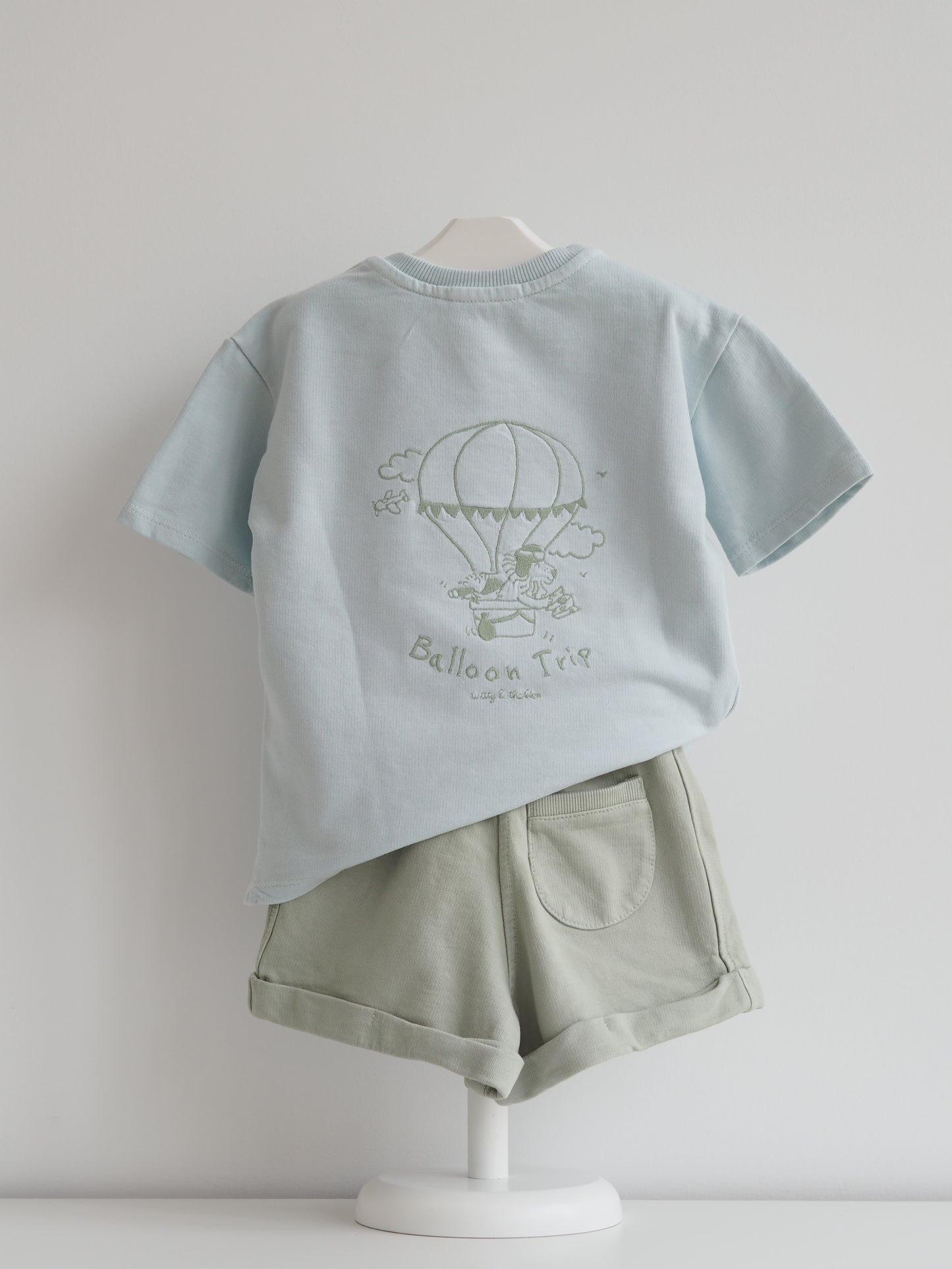 Camiseta Balloon azul y verde